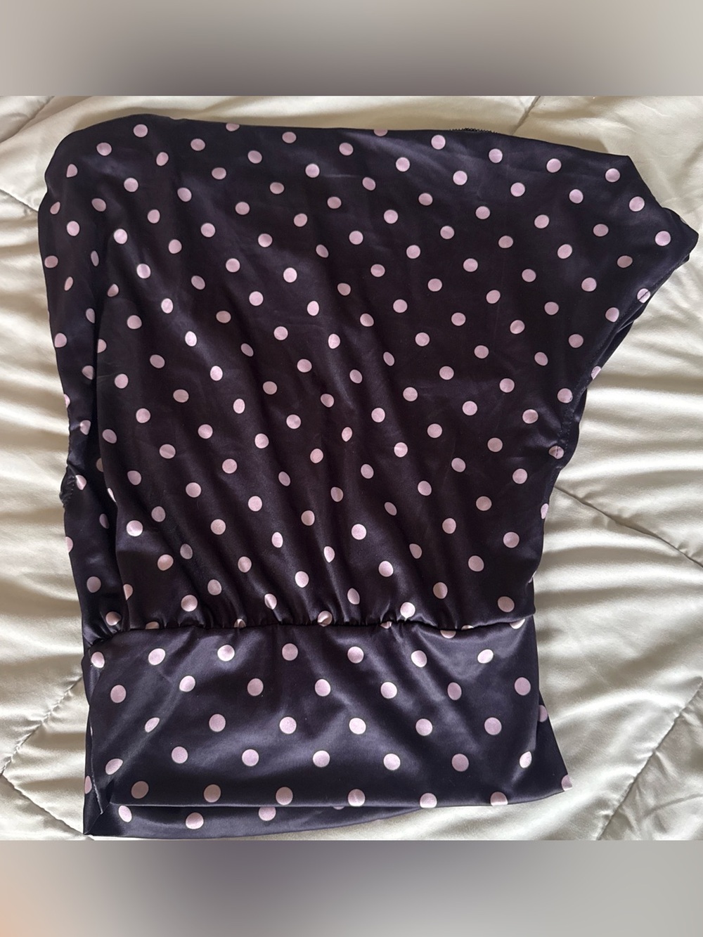 Women’s Purple Polka Dot Blouse with Pink Dots